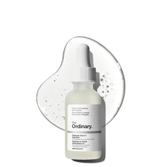 The Ordinary front packaging showing bottle and clear product for quick identification and use