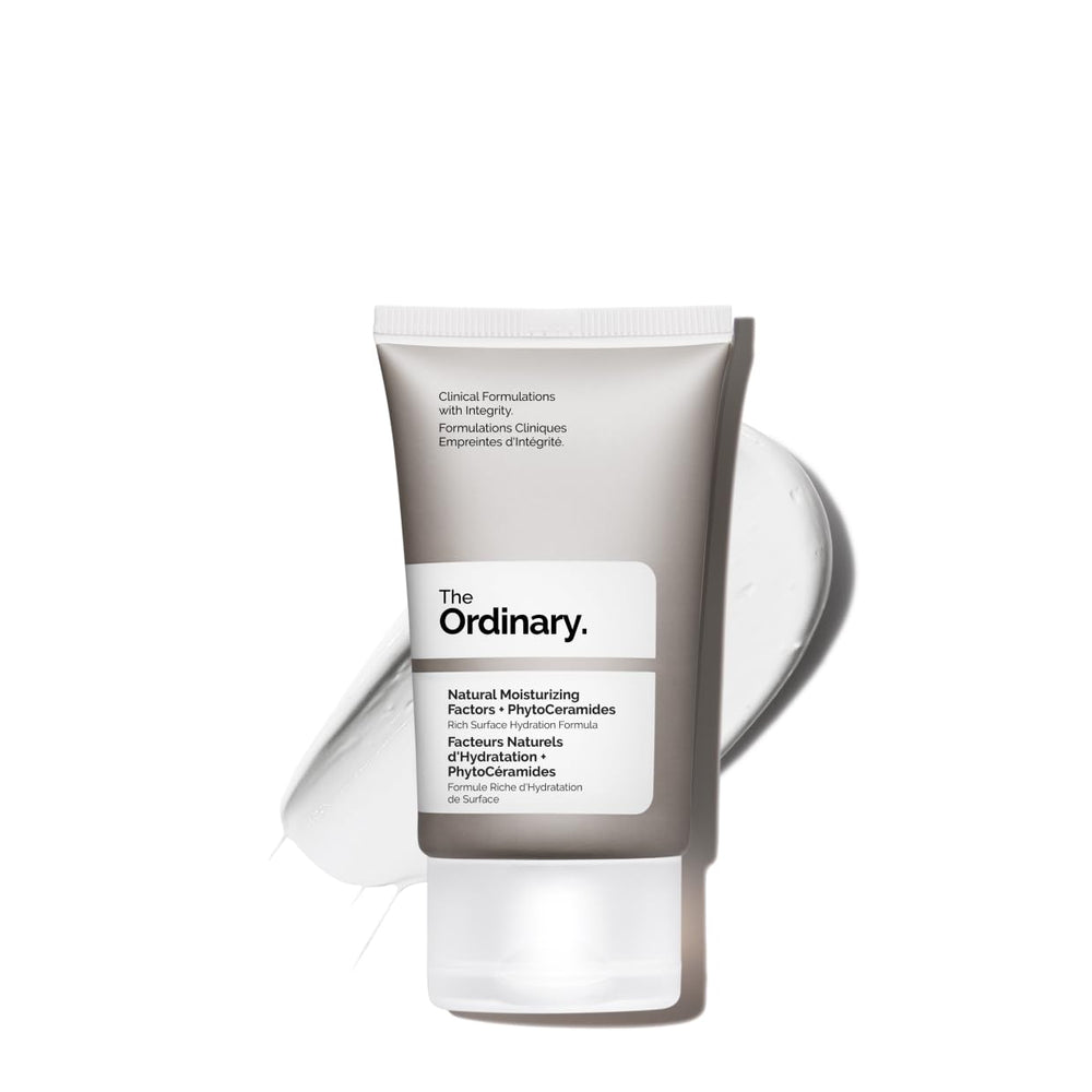 The Ordinary travel jar front view showing label and compact size benefits