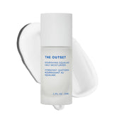 The Outset Nourishing Squalane daily moisturizer bottle closeup showing fragrance-free design.
