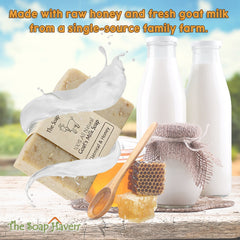 The Soap Haven Oatmeal Soap bar slice highlights gentle exfoliation for smoother skin.