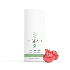 The Spa Dr. Antioxidant Serum bottle closeup showing nourishing glow