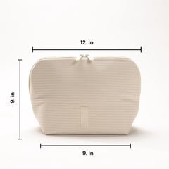 THE VERTI 23-pockets layout showcases organized skincare and toiletries.