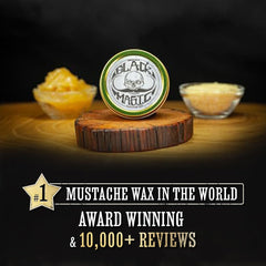 The Vintage Grooming Co. activated-charcoal-dye-effect shows temporary darkening of facial hair