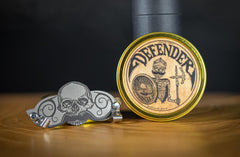 THE VINTAGE GROOMING CO Defender balm application for quick, natural styling.