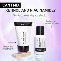 The INKEY List Niacinamide serum texture closeup highlighting a thin, quick-absorbing consistency.