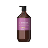 Theorie Helichrysum & Plum conditioner bottle offers color-safe hydration for dry hair.
