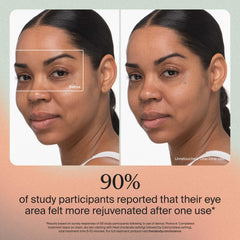 TheraFace Depuffing Wand heat mode delivering radiant skin from improved circulation.