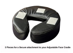 Therapist’s Choice headrest PU leather cover resists water and oil for easy cleaning.