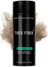 Thick Fiber bottle-pour demonstrates quick, natural coverage for thinning areas.