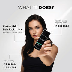 Thick Fiber finishing spray locks in the look for longer wear