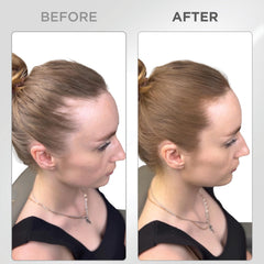 Thick Fiber Auburn precision brush for targeted hairline concealing and gray root coverage