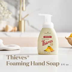 Thieves foaming hand soap pump dispensing quick lather for fast washing