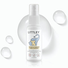 Think Smarter Products Littley bottle front view, travel-ready hand cleanser gentle on skin.