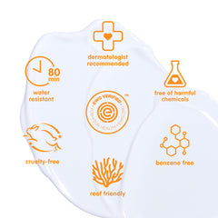 Thinkkids sunscreen during swimming highlights 80-minute water resistance