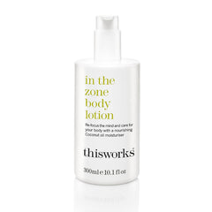 THISWORKS In The Zone bottle front shows clean vegan formula for daily use.