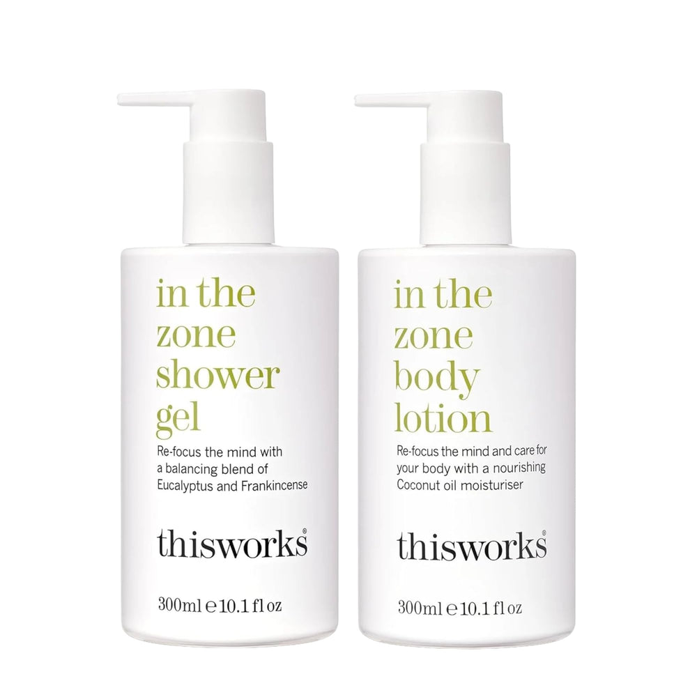 THISWORKS In The Zone body lotion bottle delivering long-lasting hydration for smooth skin