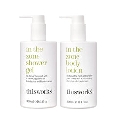THISWORKS In The Zone body lotion bottle delivering long-lasting hydration for smooth skin