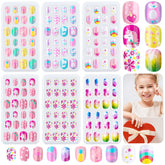 Thrilez Uñas Postizas para Niñas con Arcoiris y Cielo, decoraciones rápidas