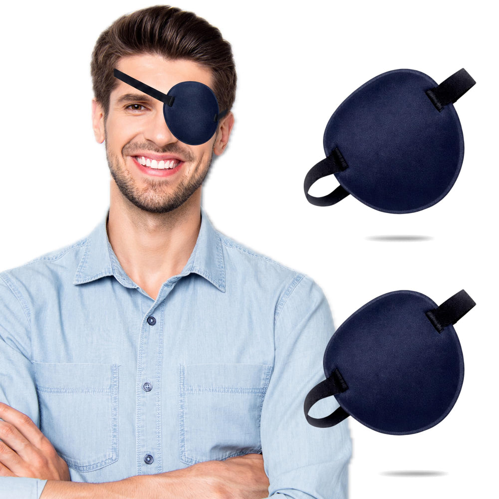 THSIREE front view of eye patch showing full coverage and light blocking benefit