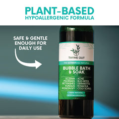 Thyme Out skin soothing closeup highlighting plant-based nourishment for dry skin