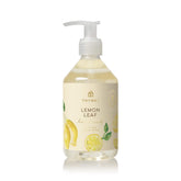 Thymes Hand Wash pump closeup shows a moisturizing cleanse with a luxurious scent.