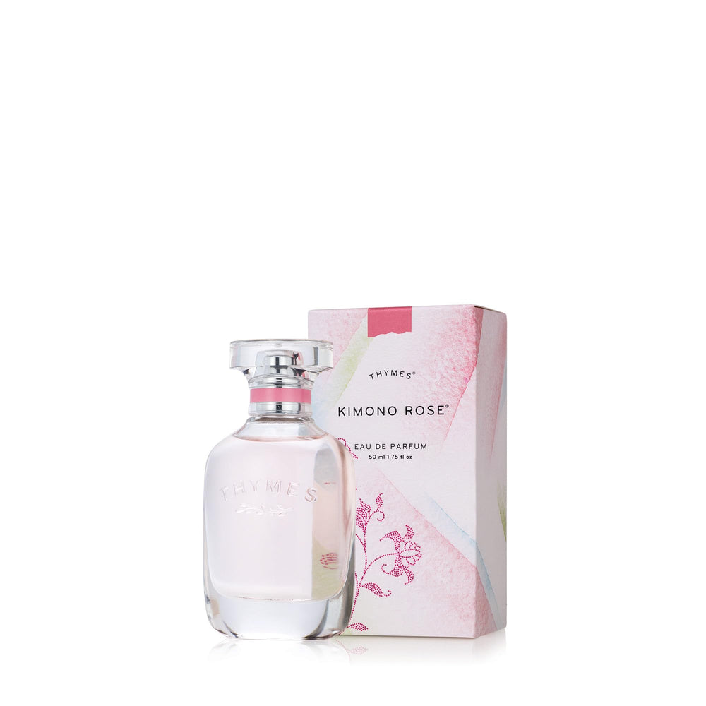 Thymes Kimono Rose eau de parfum bottle for everyday scent