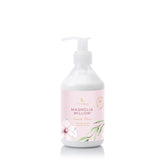 Thymes Magnolia Willow hand lotion pump offers daily moisture for dry hands.