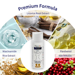 Thyrelle Skin Lightening Cream texture closeup reveals a rich, nourishing cream