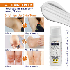 Thyrelle Skin Lightening Cream underarm application demonstrates discreet, comfortable use