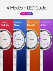 Tideway ionic technology demonstrates anti-frizz and shine