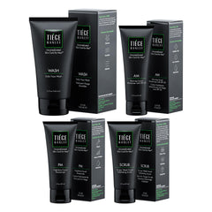 Tiege Hanley face wash 90-day bottle cleanses and hydrates for a refreshed, balanced morning routine.