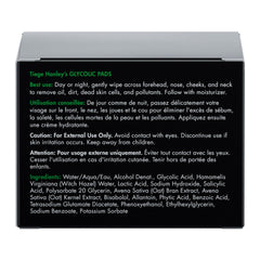 Tiege Hanley glycolic pad close-up showing soft texture for gentle exfoliation.