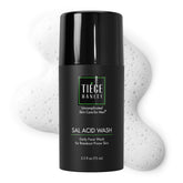 tiege-hanley salicylic acid cleanser bottle for daily acne prevention and oil control