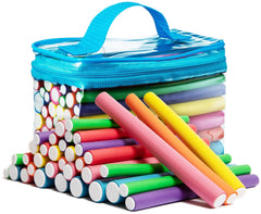 Tifara Beauty 42-pack hair rollers close-up in soft foam for heat-free curling.
