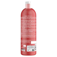 TIGI Bed Head Resurrection Conditioner label closeup shows damage-repair benefits