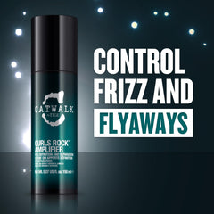 TIGI Catwalk Curls Rock Amplifier close up showing enhanced curls with natural texture