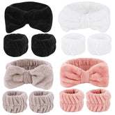 Tihebax headband soft microfiber for gentle skincare sessions and hair control.