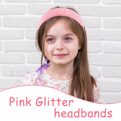 Tihebax headbands colorful glitter with color-shifting shimmer for playful style.