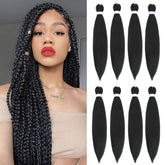 TIHQIEX braiding hair pre stretched 30 inch eight packs for quick braiding