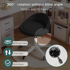 Timbertouch Rolling Stool padded PU leather cushion offers long-lasting comfort.