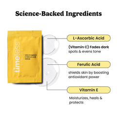 Timeless Skin Care serum applied to the face for even tone and glow