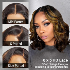 Tinashe Highlight Bob Wig preplucked hairline for natural edges