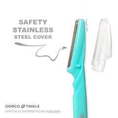 Tinkle travel-friendly razor compact anti-slip grip in a kit