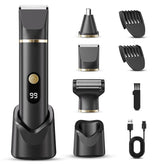 Tiovara 3-in-1 trimmer front view supports versatile on-the-go grooming.