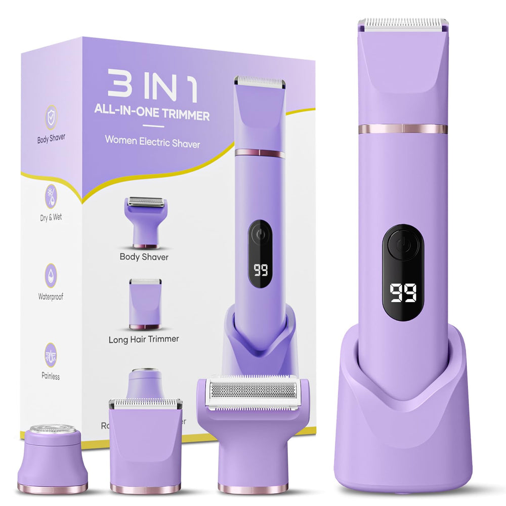 Tiovara bikini trimmer body shave head close-up for smooth skin grooming