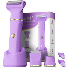 Tiovara Bikini Trimmer with body shave head for versatile grooming across zones