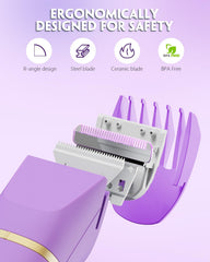 Tiovara Bikini Trimmer IPX7 waterproof for use in shower or bath