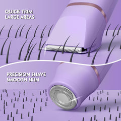 Tiovara bikini trimmer rotary shave head gently removes peach fuzz