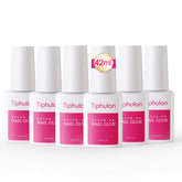 TIPHULAN built-in brush nail glue close-up for precise, mess-free application.