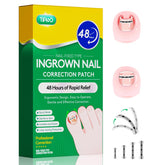 TIPISO memory titanium patch on toe for gradual reshaping